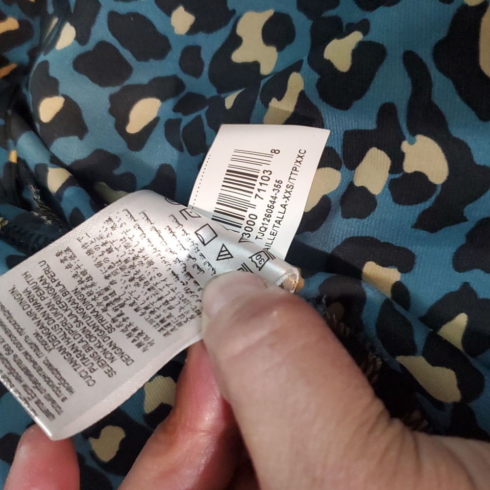 BCBGeneration Stylish Women's Wrap Top - Blue and Gold SZ XXS - Picture 7 of 7